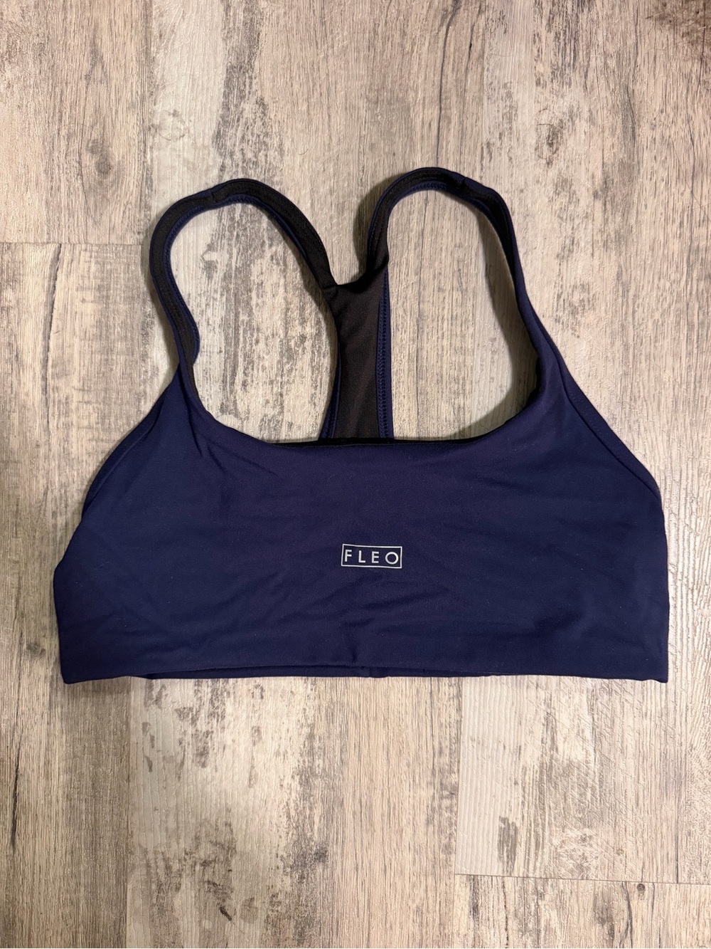 FLEO Navy Sage Sports Bra